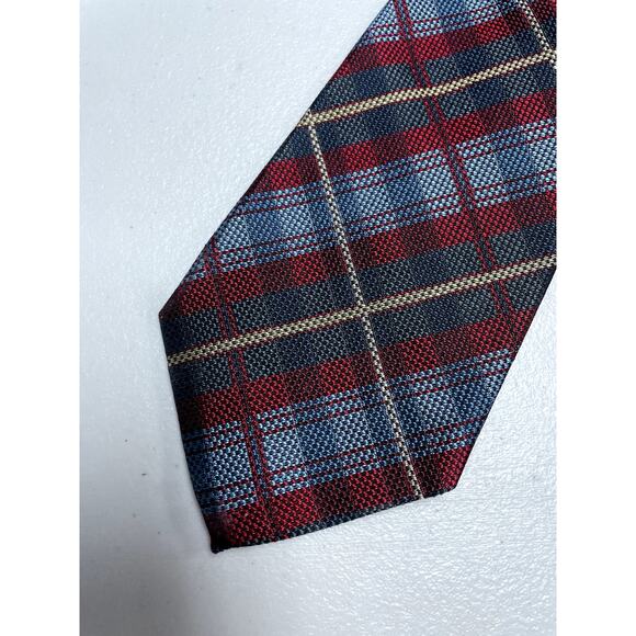VINEYARD VINES Bundle of 2 Men's Neck Ties 100% Silk Plaid Check Multi Striped - Picture 8 of 14